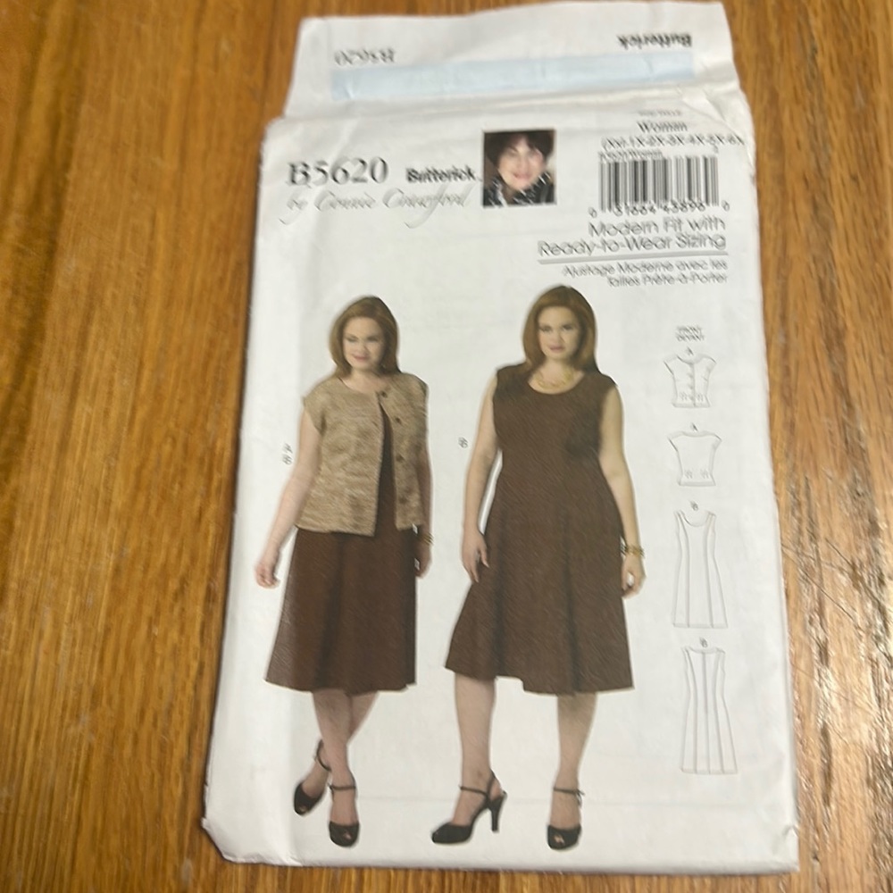 Uncut sewing pattern Butterick 5620 women’s jacket and dress